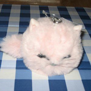 BBW Pink Kitty Cat Pom Pocketbac Holder New